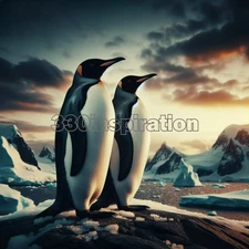 Digital Image Picture Photo Wallpaper Background Desktop Art Penguins #A205