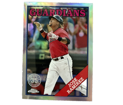 2023 Topps Chrome Jose Ramirez 1988 35th Anniversary Cleveland Guardians