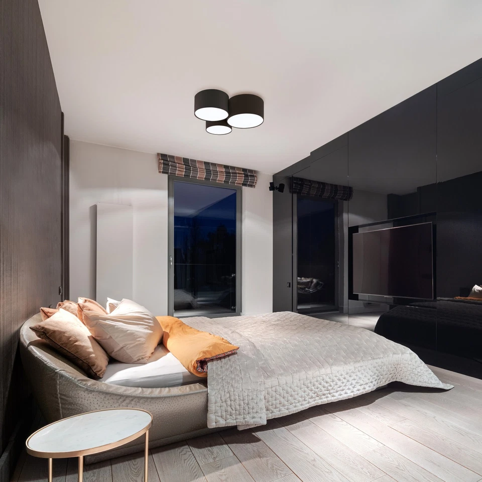 Techo de tambor Eglo 203213A Pastore 3 luces 24" W montaje empotrado Foto 3 de 4