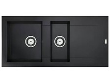 Évier Encastré Dukkah, 105 X 50 CM, Noir - B