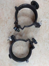 Lot of 2 CELESTRON 70EQ POWERSEEKER TELESCOPE TUBE BRACKETS BLACK THUMB