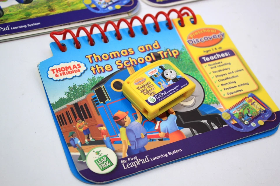 Lote de 3 libros y cartuchos My First LeapPad Thomas & Friends - Jayjay - y más Foto 2 de 4