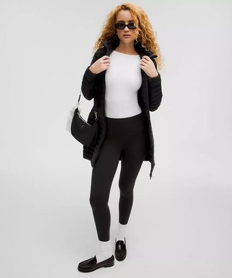 NWT Lululemon Pack It Down Long Jacket Black r  Size 4 Puffer Coat Hooded