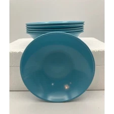 Stetson Melamine Lincoln Illinois Blue Small Bowls Set of 6 4.75" Diameter