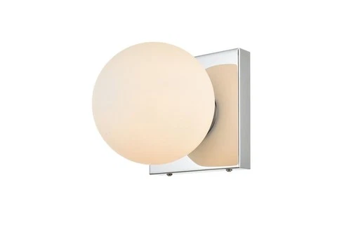 Elegant Lighting LD7303W6 Jaylin 6" Tall Bathroom Sconce - White - Picture 12 of 12