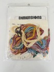 Vintage Dimensions Crewel Americana Floral Pillow 1982 Made In USA Sealed MCM — photo 2