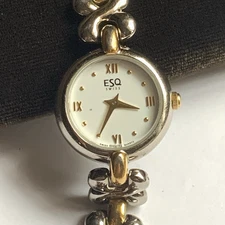 Womens ESQ Swiss Quartz WR Analog 22mm Dial Bracelet Round Watch 100517