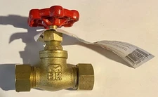 Mueller B&K Industries 105-513HC Compression Stop Valve Brass 1/2"