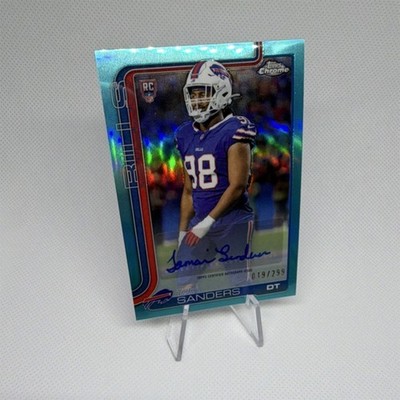 Topps 2025 Chrome T.J. Sanders Buffalo Bills Rookie (RC) Auto RAJLS /299
