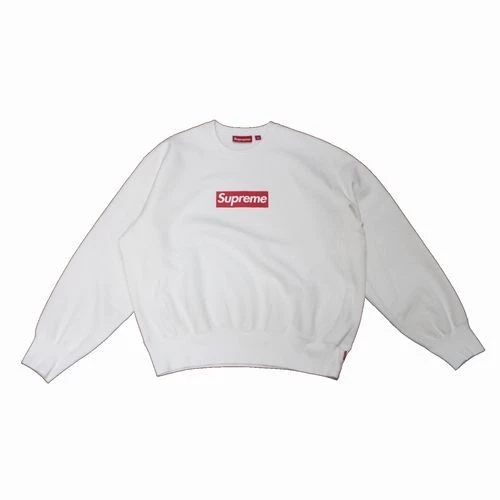 Sweat shirt Supreme Supreme 25SS boîte lavée logo boîte col rond logo S blanc