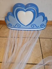 Disney Catalog VTG Huge Princess Crown Bedding Headboard Wall Decor - VERY RARE!