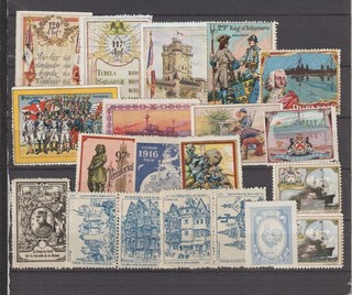 French Poster Stamp WWI Delandre
