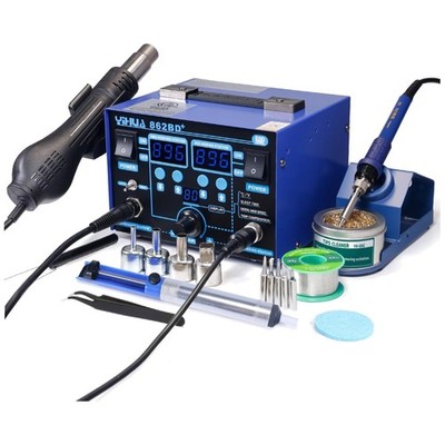 862BD+ ESD Safe Soldering Station with Multiple Functions