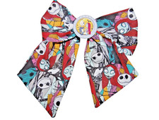 Jack Sally Nightmare Before Christmas Handmade Bottle Cap Hair Bow