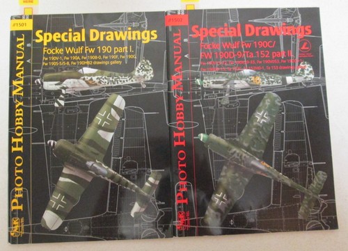 Special Drawings Focke Wulf 190C FW190D-9/Ta 152 part I + II Luftwaffe WWII