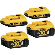 DeWalt DCB324-4YYR 4/PK 20V MAX Batteries 2 Ah/4 Ah Certified Refurbished