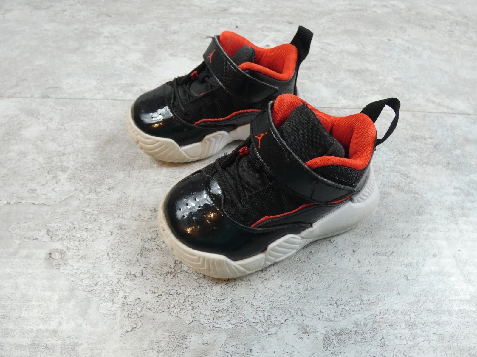Nike Air Jordan Baby 5C Black Patent Red Low Top Retro Sneaker DC7231