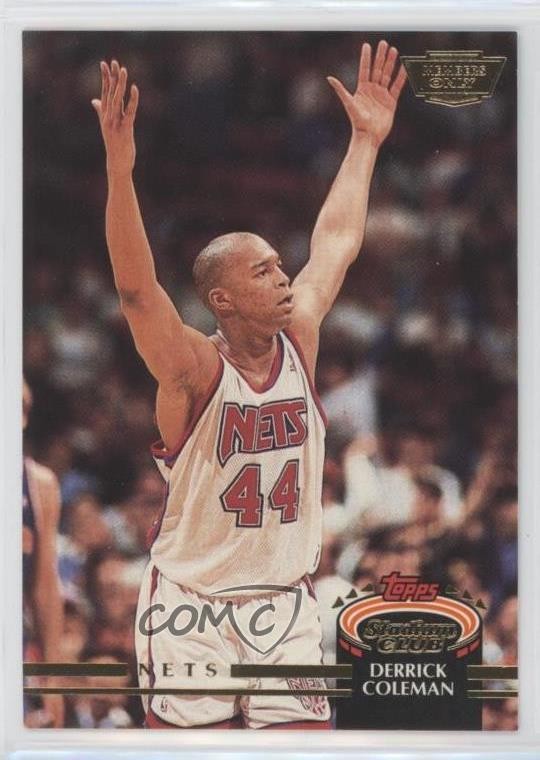 1992-93 Topps Stadium Club Members Only Derrick Coleman #384 0w6m
