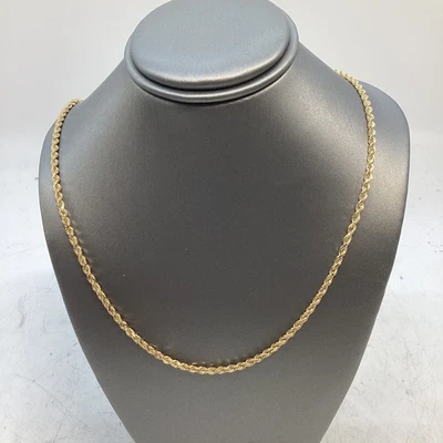 19" Gold Rope Chain 14K Yellow Gold 10.3g (GO1067728) - Image 1 of 4