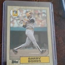 Topps 1987 Barry Bonds #320 Pittsburgh Pirates MLB Baseball Card Base Set