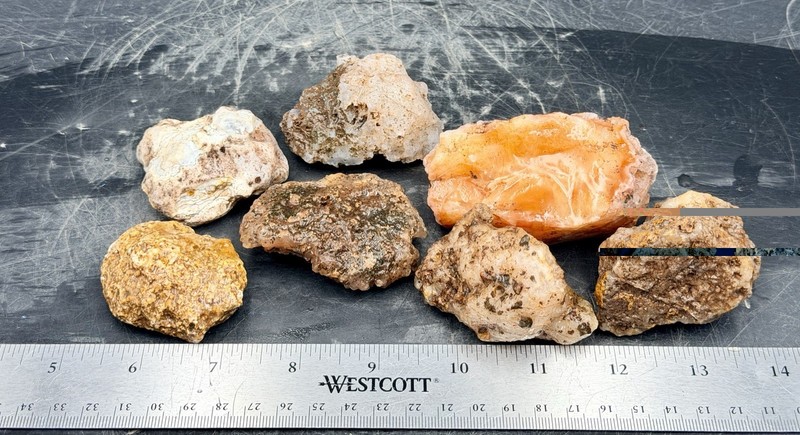 Calandria Agate. 6 Whole Nodules.