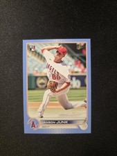 2022 Topps Mini Janson Junk #594 Los Angeles Angels Blue Rookie Serial /50