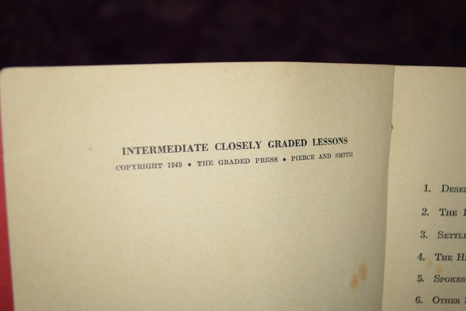 The Story In The Bible By Lowell Brestel Hazzard Course VIII Part 1 1949 Vintage - Image 4 of 4