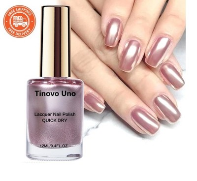 Rosegold Metallic Nagellack Spiegeleffekt schnelltrocknend Nagelverstärkung