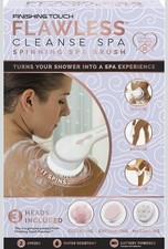Finishing Touch Flawless Cleanse Spa Electric Body Brush 3 Multi-Purpose Heads