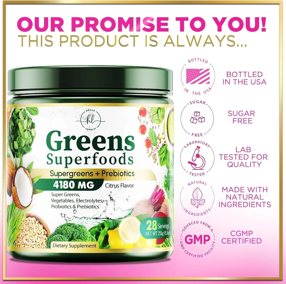 Organic Greens Blend - Super Greens Powder for Energy & Digestive Health - Image 4 of 4