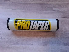 Pro Taper White DIRT BIKE Motorcycle Motocross Handlebar Cross Bar Pad 8"