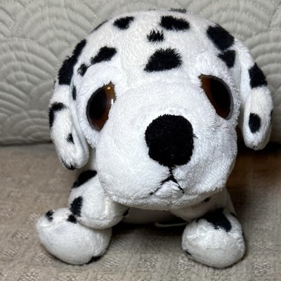 RUSS Li l Peepers DISHI The Dalmatian Puppy Dog 10  Plush Black White Big Eyes