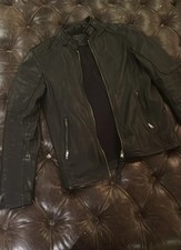 All Saints Bikers Leather Jacket- Small