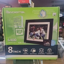 PANDIGITAL P18056W01 8 INCH LCD DIGITAL PHOTO FRAME EXPRESSO 1GB