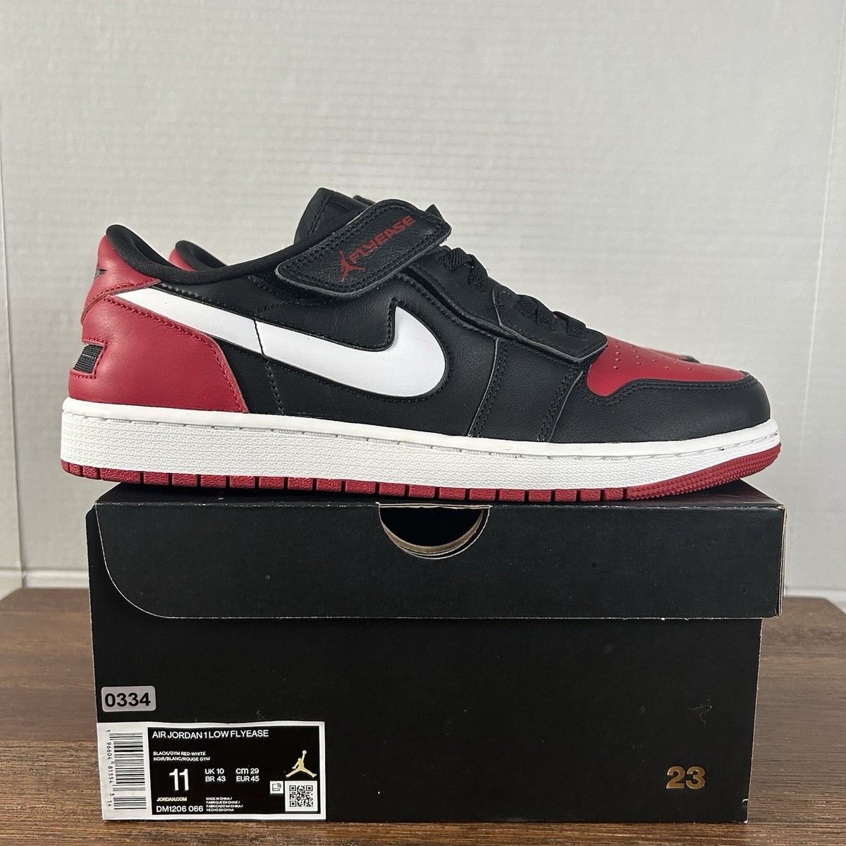 Size 11 - Air Jordan 1 FlyEase Low Alternate Bred Toe | eBay