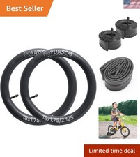 High-Quality 18-Inch Bike Tubes - 2 PCS, Easy Install AV32mm Schrader Valve