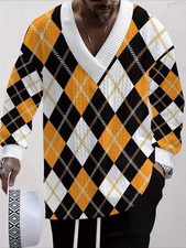 Men's Outfit 2 Piece Set Shirt  Pants Suit PLUS SIZE BIG 5XL