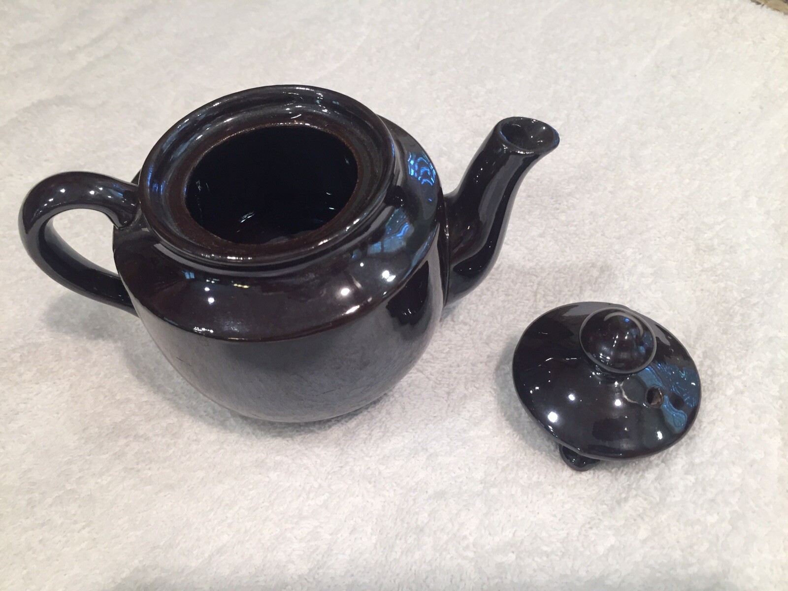 Small Brown Teapot with Lid Made in Occupied Japan eBay