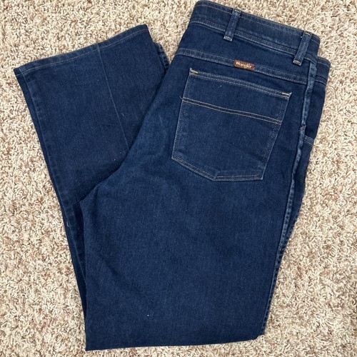Vintage Wrangler Jeans 80s True Blue Style Elite Clasp 36x30 Excellent NOS - Picture 2 of 12