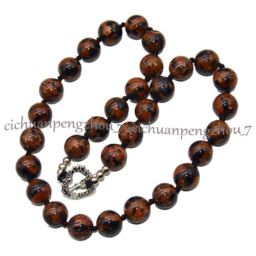 Natural 6/8/10/12/14mm Round Multicolor Gemstone Beaded Jewelry Necklace 18'' - Picture 41 of 221