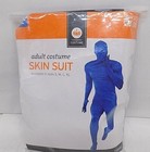 ADULT HALLOWEEN COSTUME BLUE MAN SKIN SUIT FULL BODY SPANDEX LARGE
