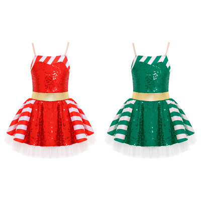 sequin dresses for christmas Christmas Tree Sequin Dress Red main image 1