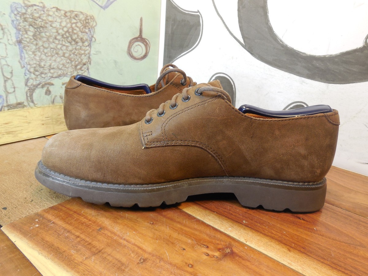 Rockport Waterproof Brown Nubuck Oxfords Men display picture 3