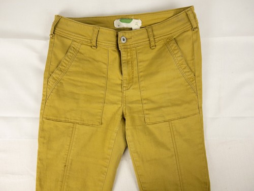 Anthropologie pants Womens Size 26 mustard yellow high waters skinny fit 30x28. - Picture 3 of 6