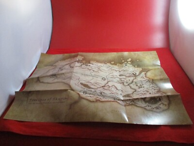 Elder Scrolls V Province of Skyrim Map Poster Insert ONLY a
