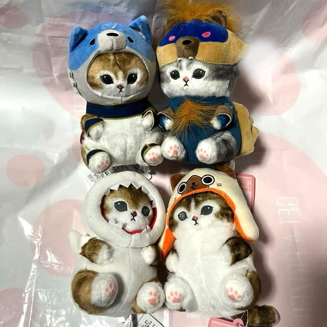 Mofusand Monster Hunter Stuffed Toy set of 4 Capcom Goods Mofusand Monster Hunter Stuffed Toy set of 4 Capcom Goods