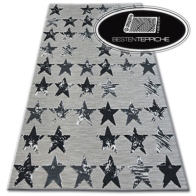 Real Fashionable Rugs Cheap Modern Carpet Style Lisboa Star Black