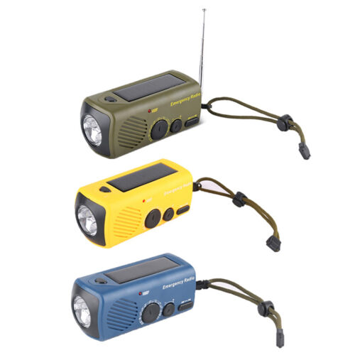 Solar Hand Crank Power Radio Emergency Charging Flashlight Instrument - Picture 1 of 13