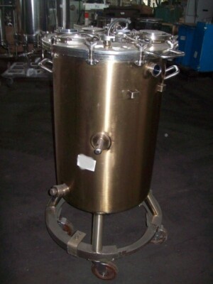 26 gallon 100 Liter Polished  316L Stainless Steel Pressure Tank FV 15 psi 