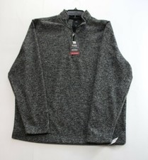 Van Heusen Flex Fleece Natural Stretch Soft Touch Comfort Classic Fit Large Grey